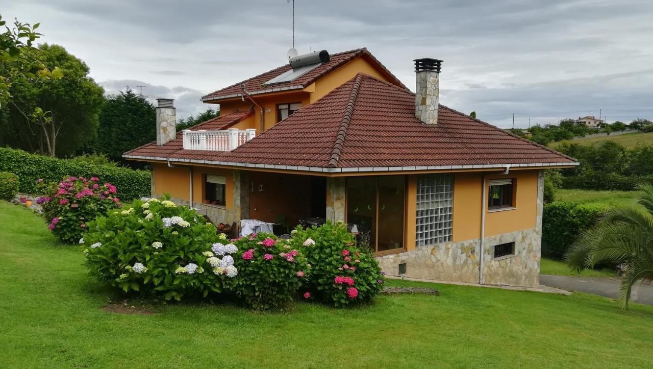 Piscina Climatizada - Todo El Ano- Playa De La Nora-Chimenea- Barbacoa Villa Quintueles Exteriör bild