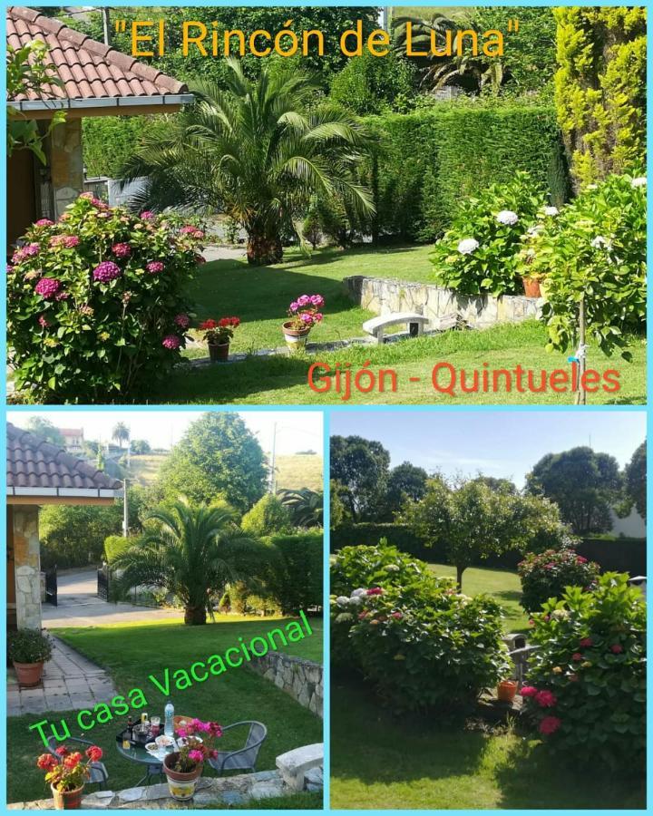 Piscina Climatizada - Todo El Ano- Playa De La Nora-Chimenea- Barbacoa Villa Quintueles Exteriör bild