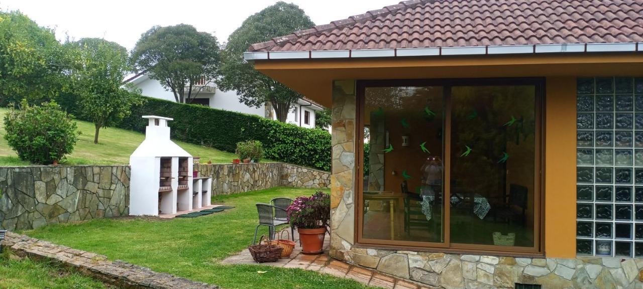Piscina Climatizada - Todo El Ano- Playa De La Nora-Chimenea- Barbacoa Villa Quintueles Exteriör bild