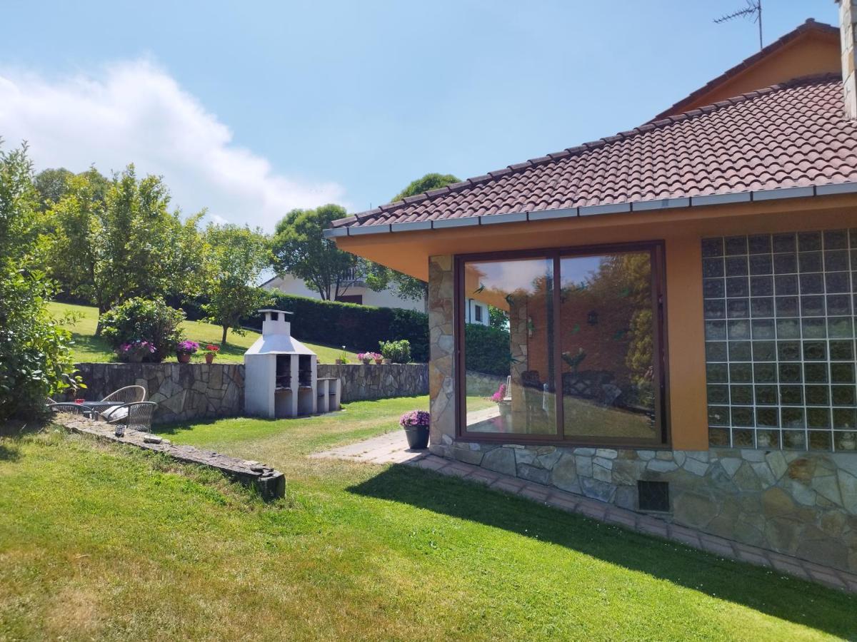 Piscina Climatizada - Todo El Ano- Playa De La Nora-Chimenea- Barbacoa Villa Quintueles Exteriör bild